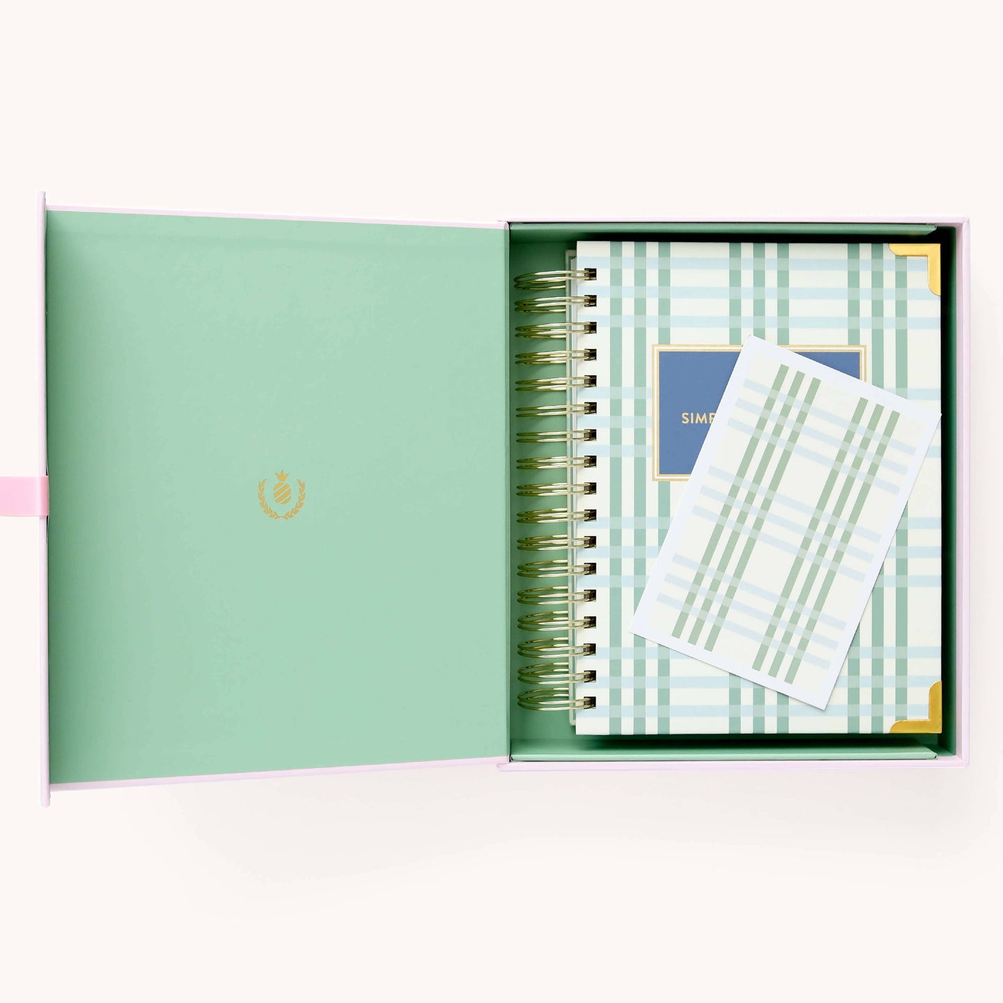 2025 Daily, Simplified Planner, Pistachio Plaid