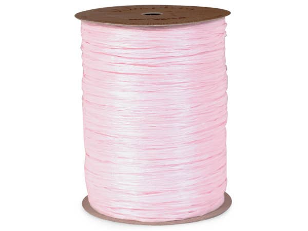 Pink Matte Raffia Ribbon